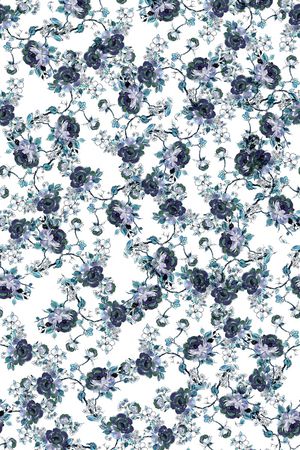 数码花卉类印花华亿平台图片