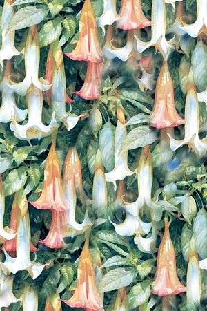 数码花卉类印花华亿平台图片