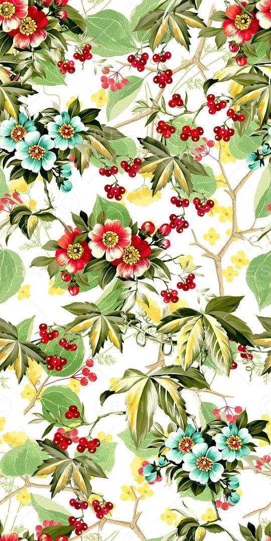 数码花卉类印花华亿平台图片