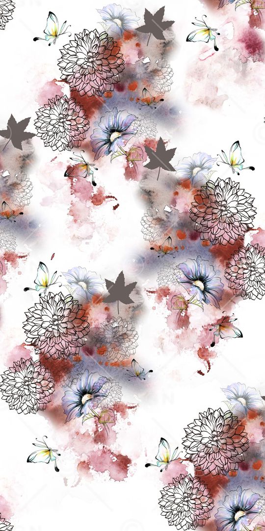 水彩印花华亿平台图片