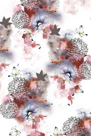 水彩印花华亿平台图片