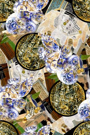 几何印花华亿平台图片