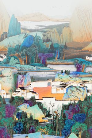 风景印花华亿平台图片