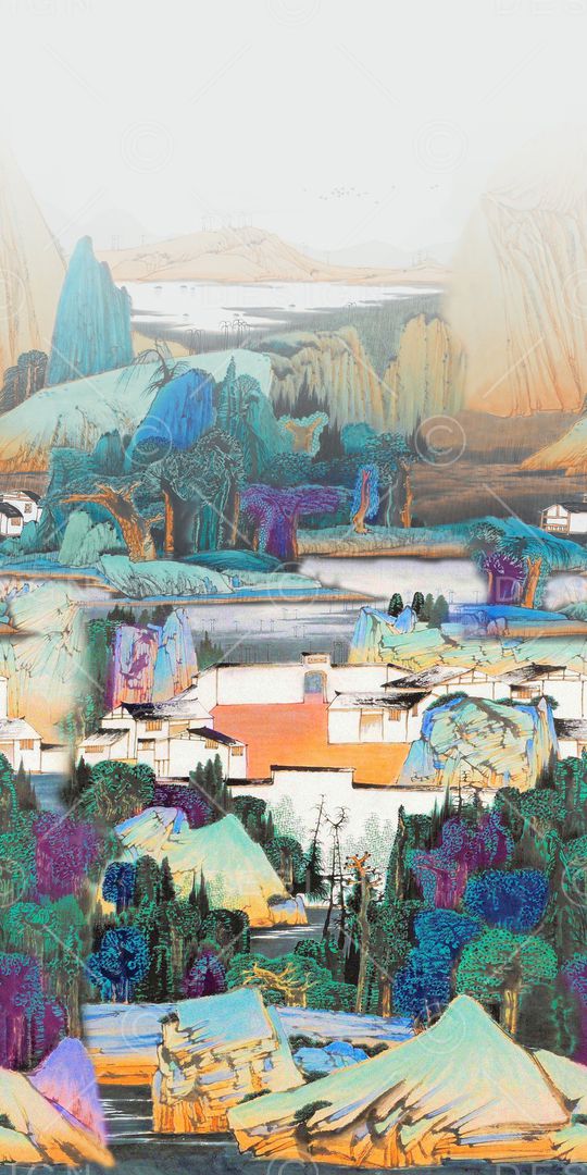 风景印花华亿平台图片