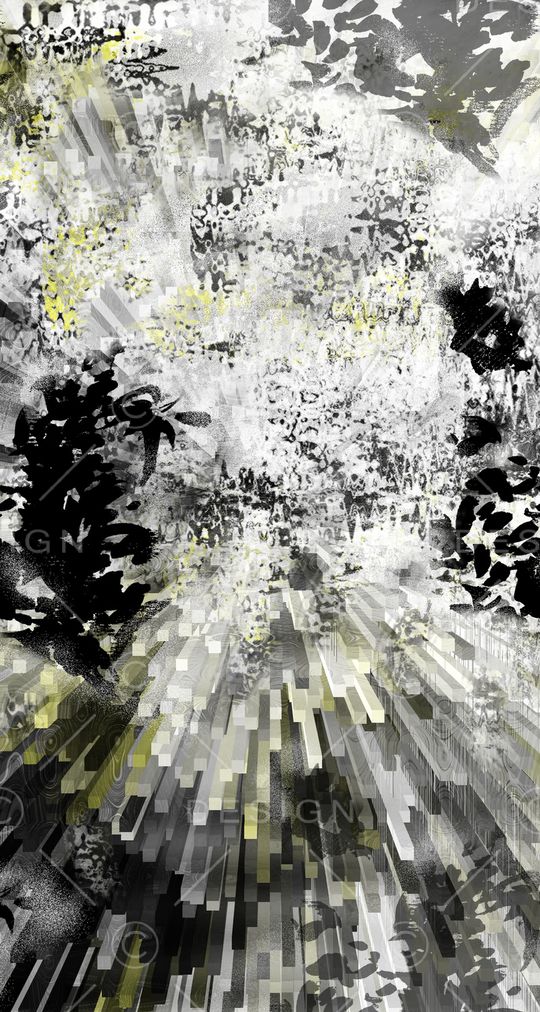 黑白印花华亿平台图片