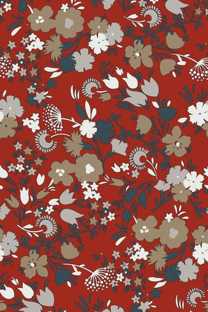 抽象花卉印花华亿平台图片