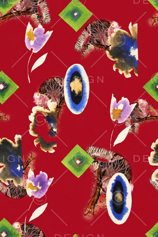 手绘印花华亿平台图片