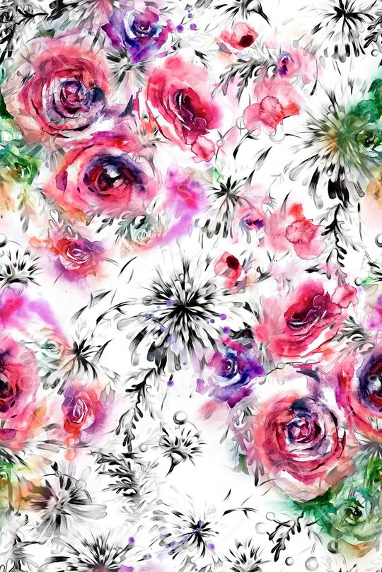 水墨印花华亿平台图片