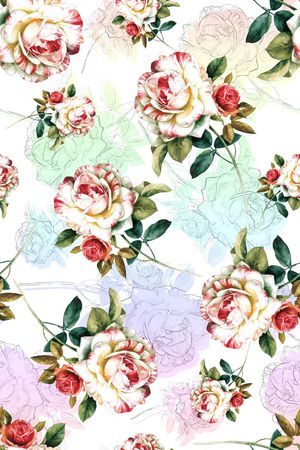 玫瑰印花华亿平台图片