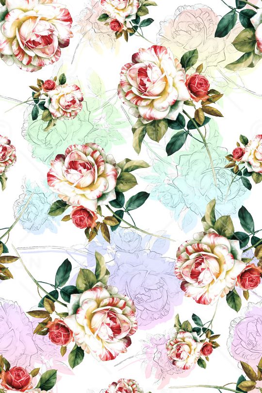 玫瑰印花华亿平台图片