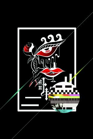 嘴唇印花华亿平台图片