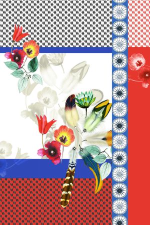 女装前幅印花华亿平台图片