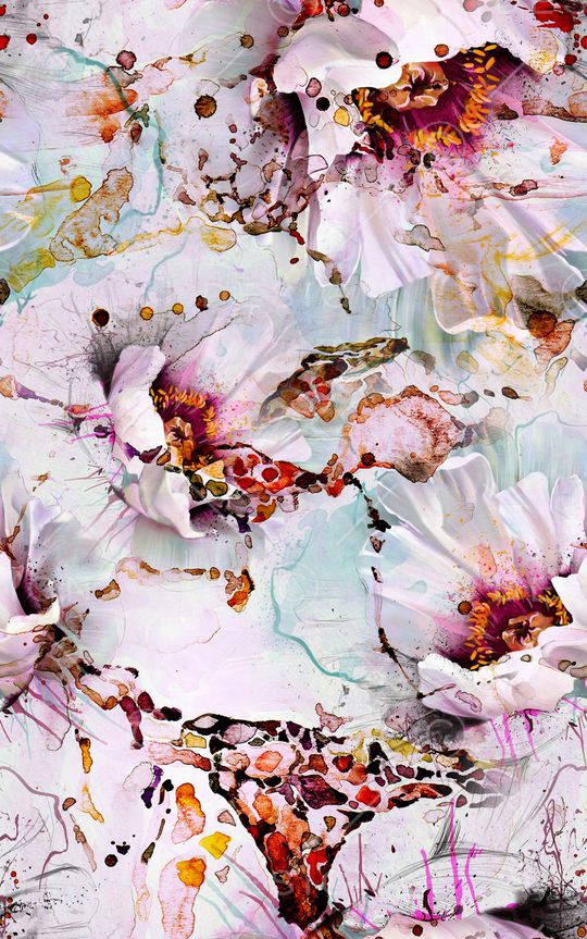 花卉印花华亿平台图片