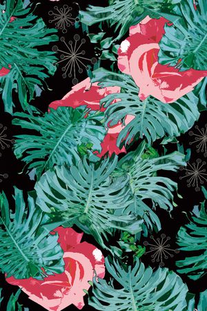 植物印花华亿平台图片