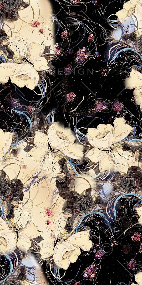 手绘印花华亿平台图片