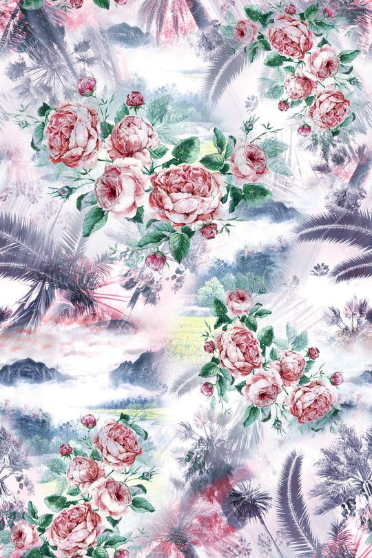 玫瑰印花华亿平台图片