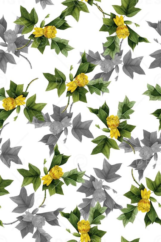 手绘花卉印花华亿平台图片