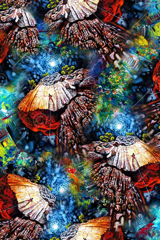 抽象印花华亿平台图片