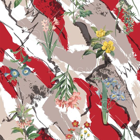 兰花印花华亿平台图片