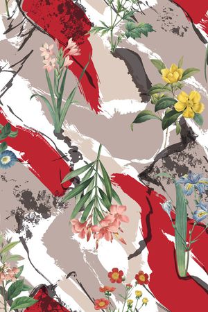 兰花印花华亿平台图片