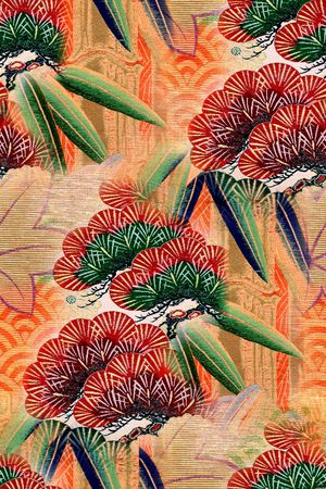 中国风印花华亿平台图片