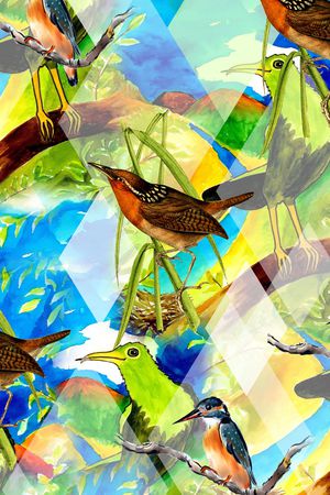 水彩印花华亿平台图片