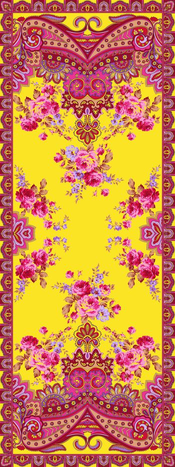 762855-佩斯利花卉长巾