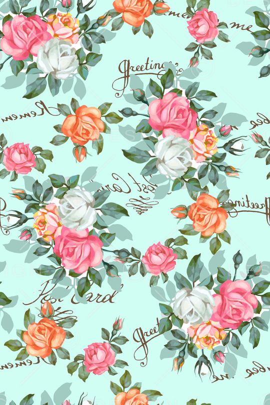 清新时尚花卉印花华亿平台图片