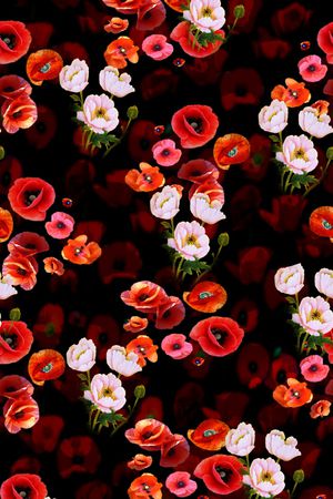 花朵印花华亿平台图片