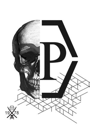 骷髅头印花华亿平台图片