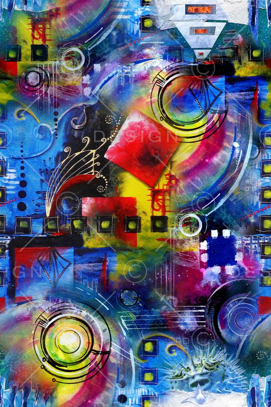 抽象印花华亿平台图片