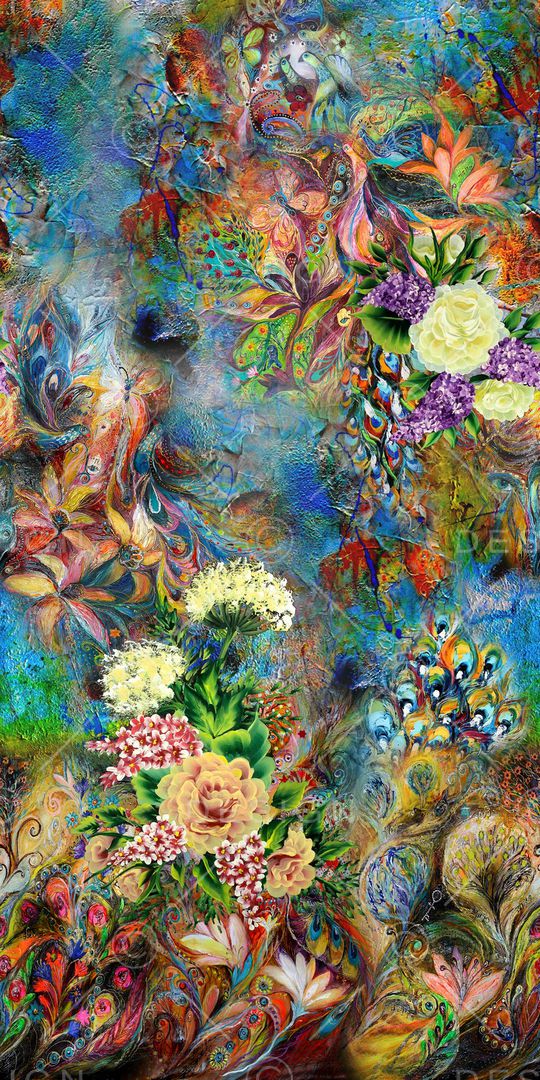 孔雀印花华亿平台图片