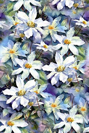 抽象花印花华亿平台图片