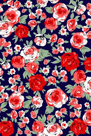 玫瑰花印花华亿平台图片