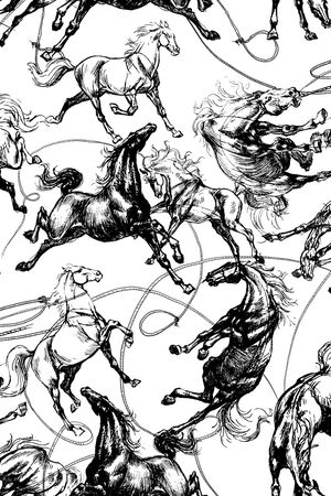 黑白印花华亿平台图片