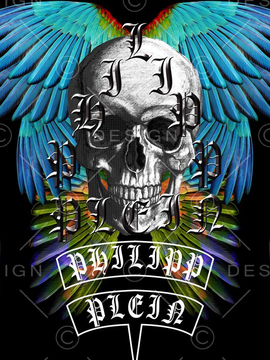 骷髅头印花华亿平台图片