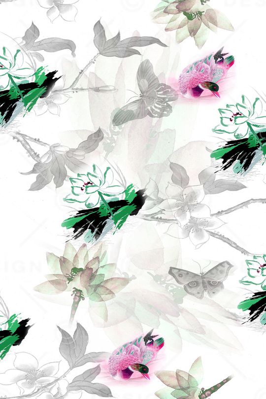 血红印花华亿平台图片