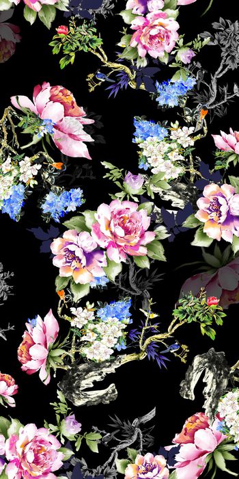 764378-中国风层次花卉-2