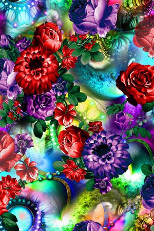 清爽印花华亿平台图片