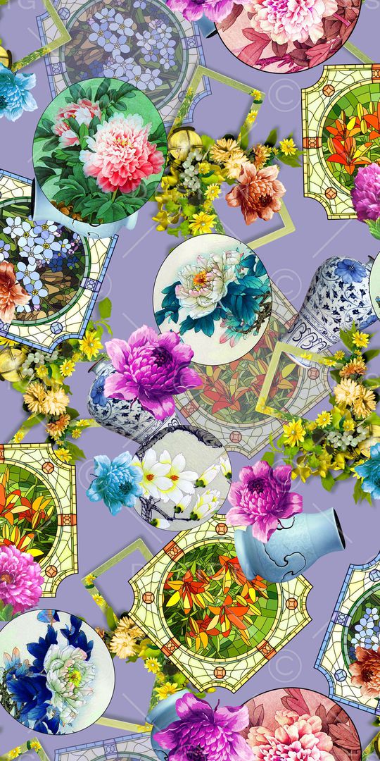 花朵印花华亿平台图片