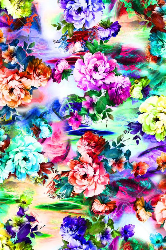 花朵印花华亿平台图片