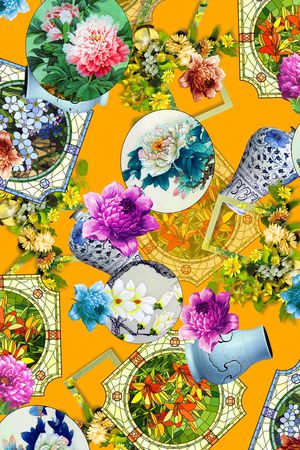 花朵印花华亿平台图片