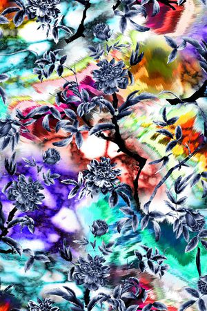 花朵印花华亿平台图片