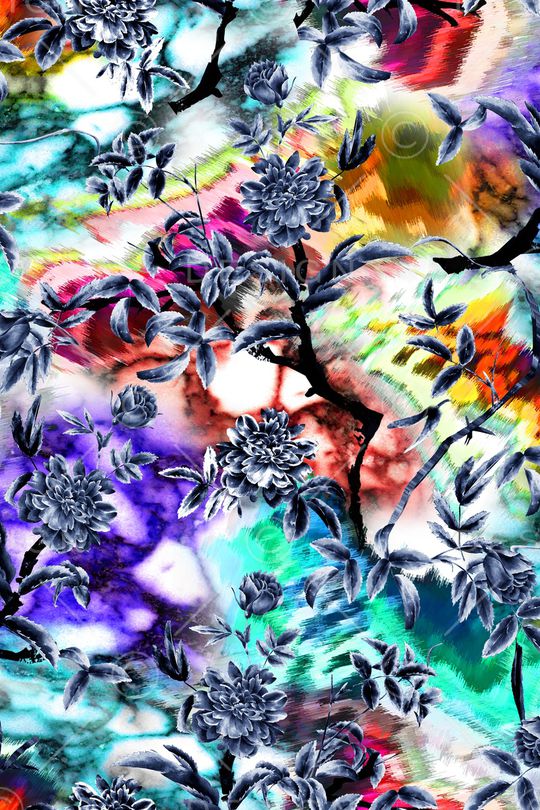 花朵印花华亿平台图片