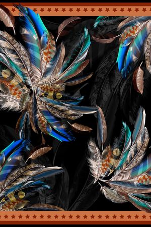 丝巾印花华亿平台图片