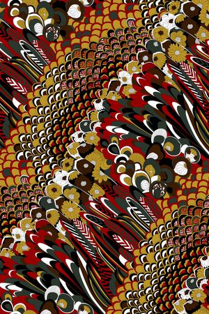 羽毛印花华亿平台图片