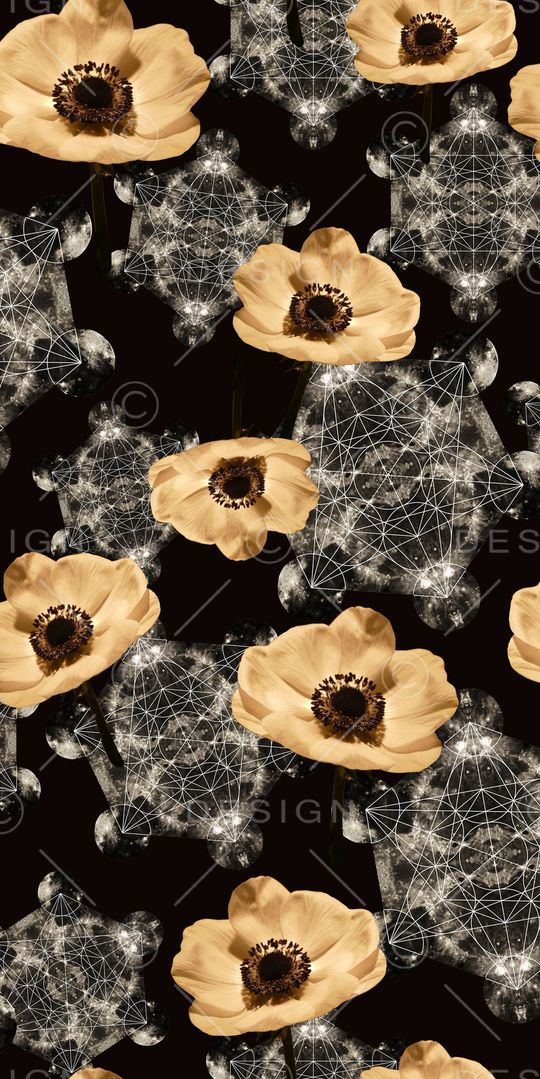 不规则几何印花华亿平台图片