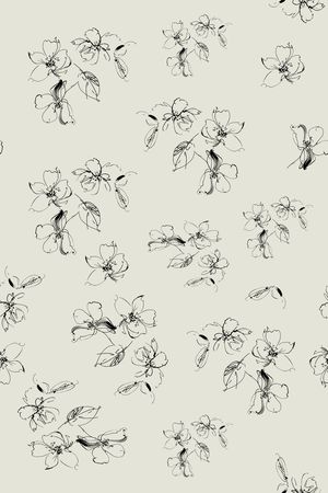 黑白花印花华亿平台图片