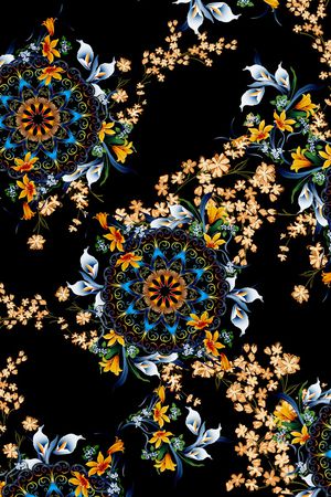 花卉印花华亿平台图片