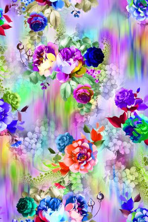 水彩印花华亿平台图片